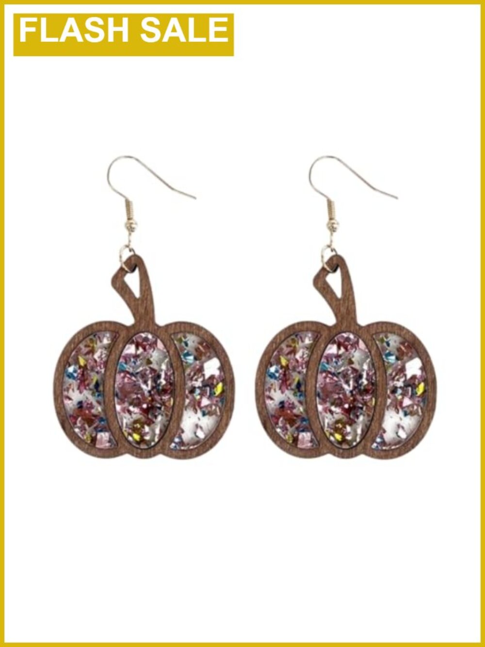 Halloween Ghost Pumpkin Skeleton Wooden Alloy Dangle Earrings